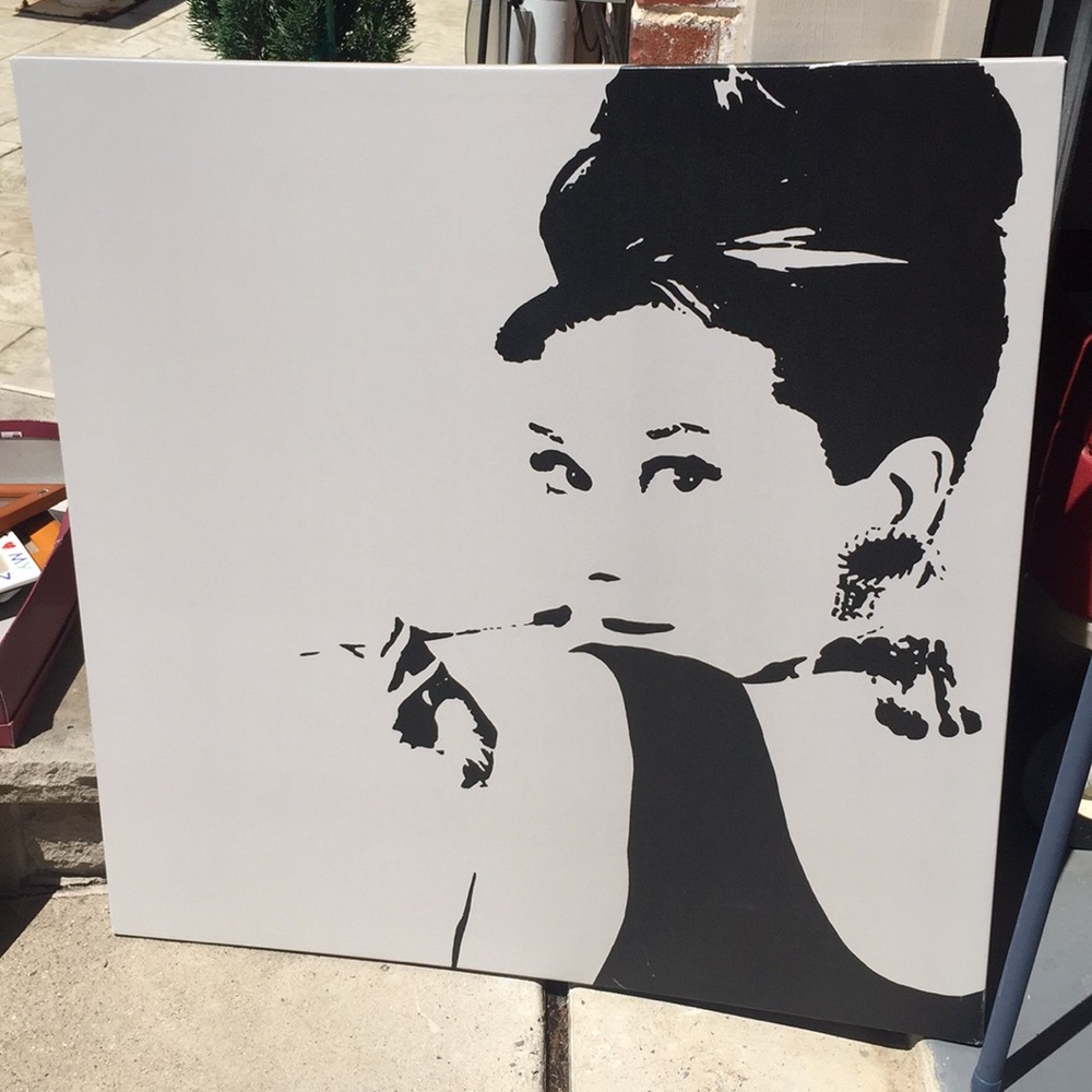 Audrey Hepburn canvas